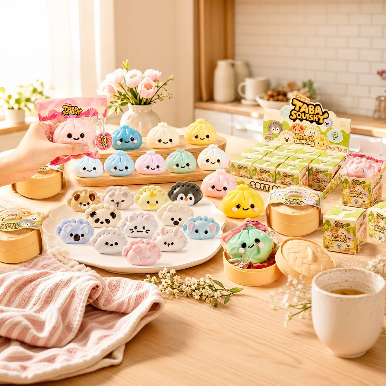 MusePop Squishy pastel gift set with cute slow-rising toys