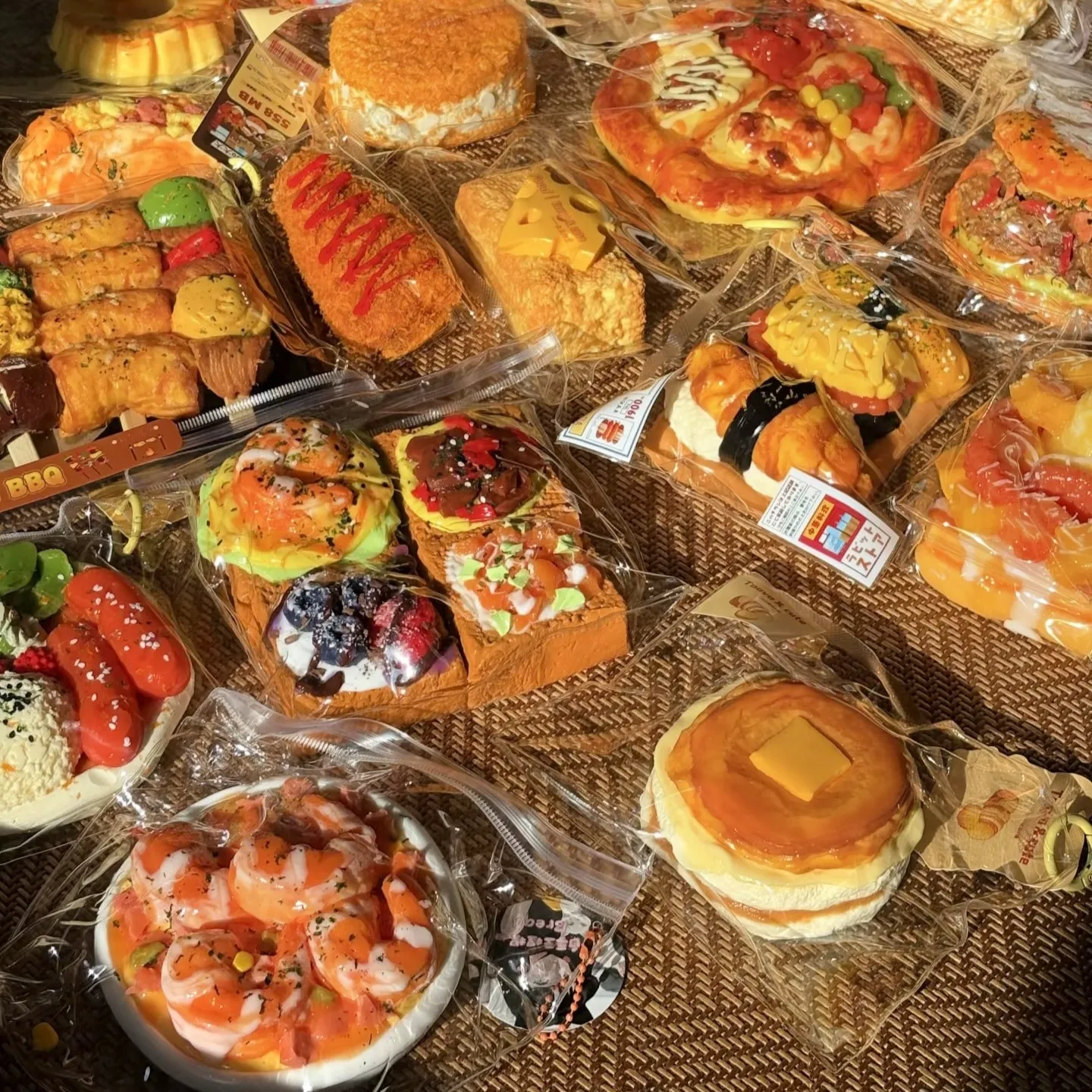 Bread Series toast croissant and bakery squishy toy collection