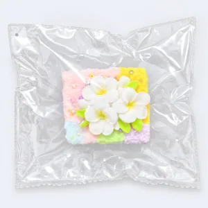 Plumeria Frangipani Rainbow Cake Slow Rising Squishy Toy